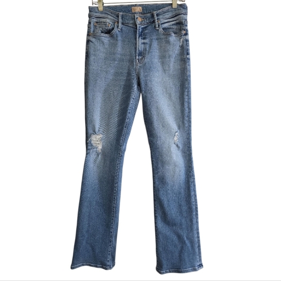 Mother The Insider Sneak in Best of Both Worlds 29 Distressed Bootcut - Picture 4 of 12